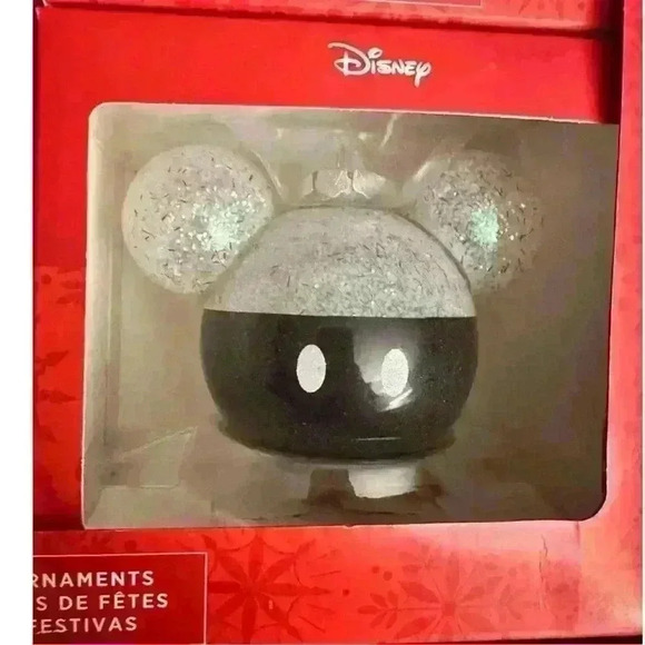 Disney Mickey Mouse Ears Christmas Ornaments Set – Hallmark 4-Pack Holiday Decor - Picture 4 of 6